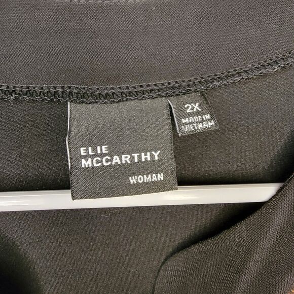 Elie McCarthy SS Blouse Full Button Leopard Print - Size 2XL - Picture 3 of 3